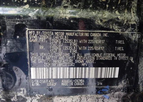 2023 Toyota Rav4 Xle from USA, damaged, VIN 2T3P1RFV8PC373362